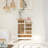 Retro Wooden Cabinet With 5 Drawers And 1 Door