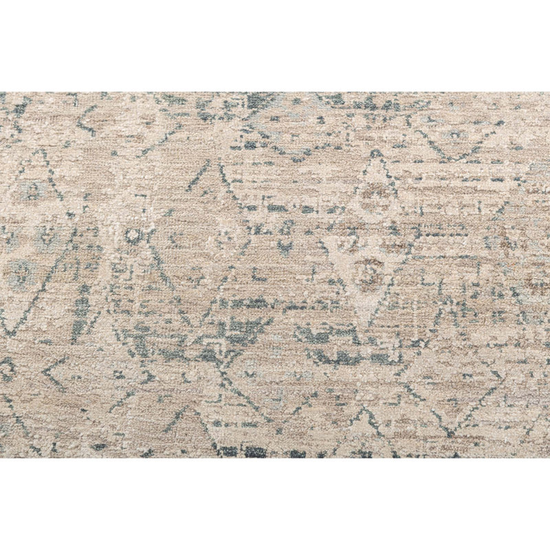 Hand Knotted Abstract Indoor Rug, Rectangle 5' x 8'