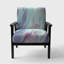 Fauteuil d'appoint rembourré «Illar - Aggloméré liquide marbré»