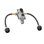Flame King 2-Stage Auto Changeover LP Propane Gas Regulator w/ 12" Pigtails for RVs, Vans, Trailers