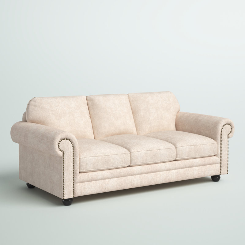 Chisholm Upholstered 84'' Sofa, Cream