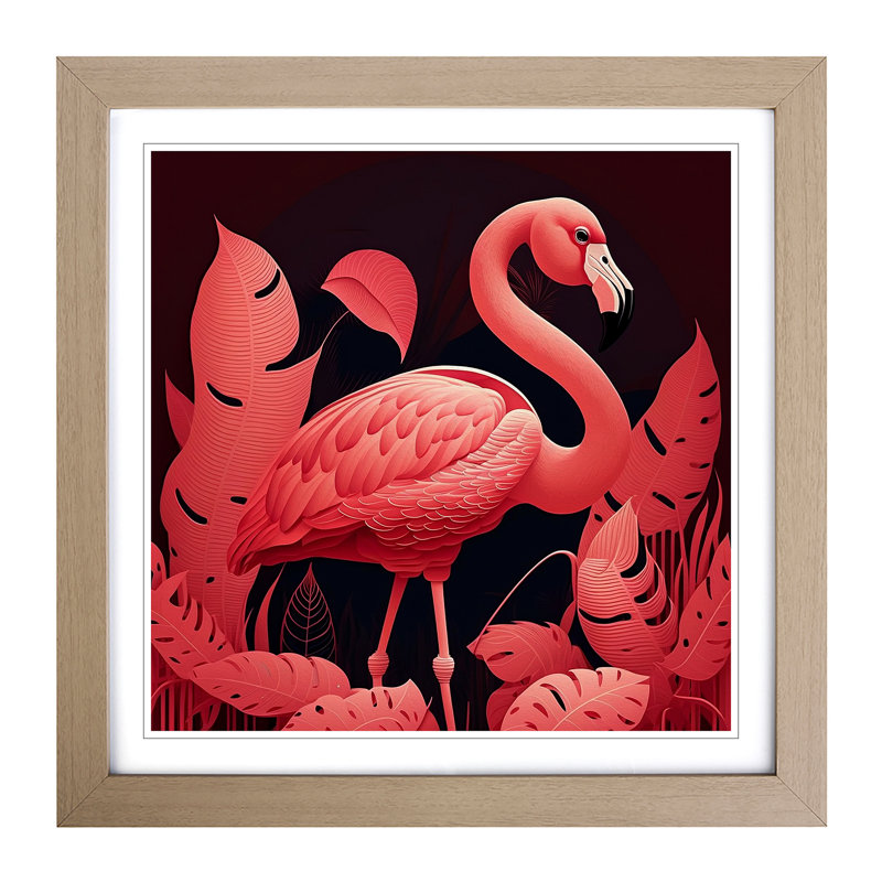 Single Picture Frame Print on Wood, Oak