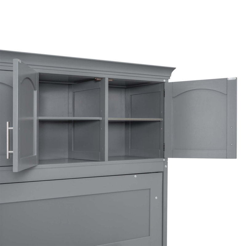 Lit escamotable peu encombrant avec armoires, rangement intégré et configuration personnalisable pour la vie moderne.