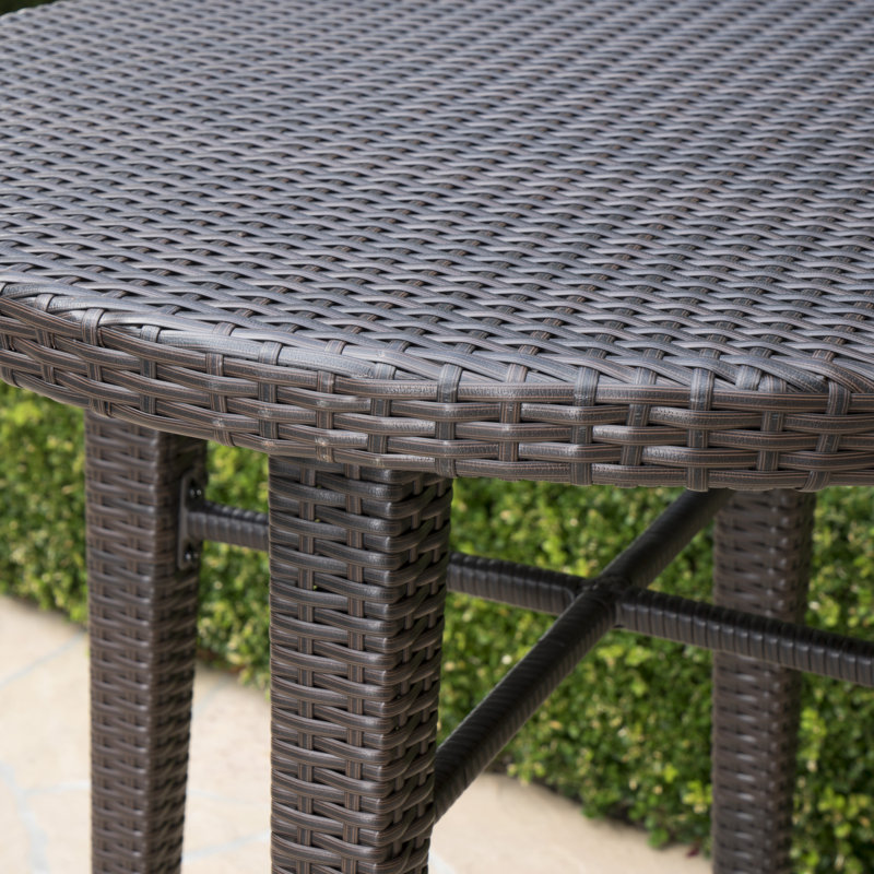 Hartwick Round Wicker/Rattan Outdoor Bar Table