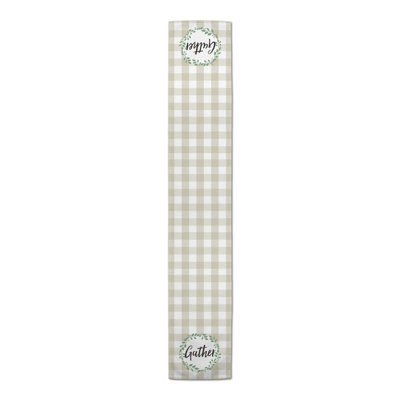Bolatbek Rectangle Gingham Polyester Table Runner