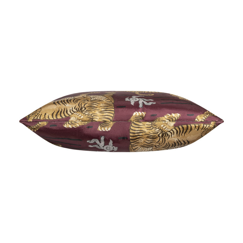 Velvet Square Pillow Cover & Insert, Red