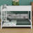 Bunk Bed With Storage Cabinets And USB Ports-632165387-632165386