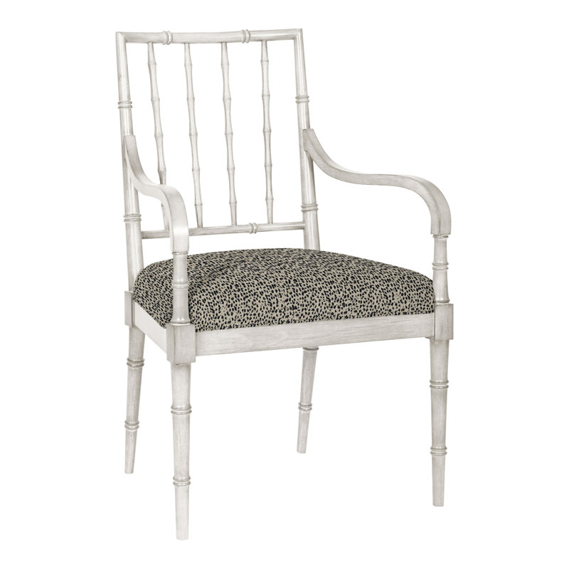Chaise avec accoudoirs de salle à manger Vanguard Libby, Granite Navada, Casablanca