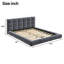 Structure de lit plateforme grand tapissier avec tête de lit capitonnée Channel-129693935-129693934