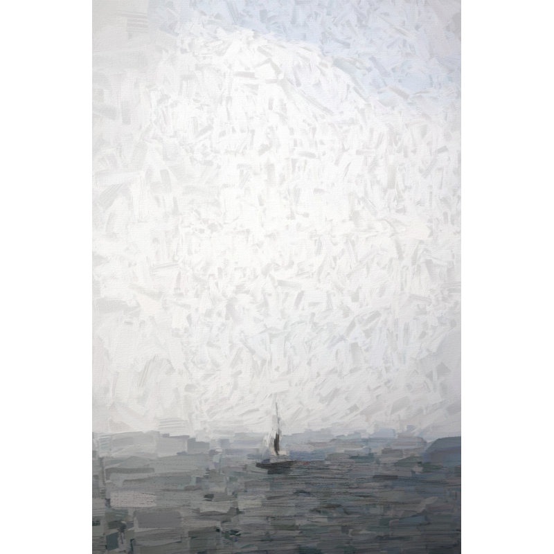 Sailboat At Sea - Wrapped Canvas Painting, 46cm H x 30cm W x 3.8cm D