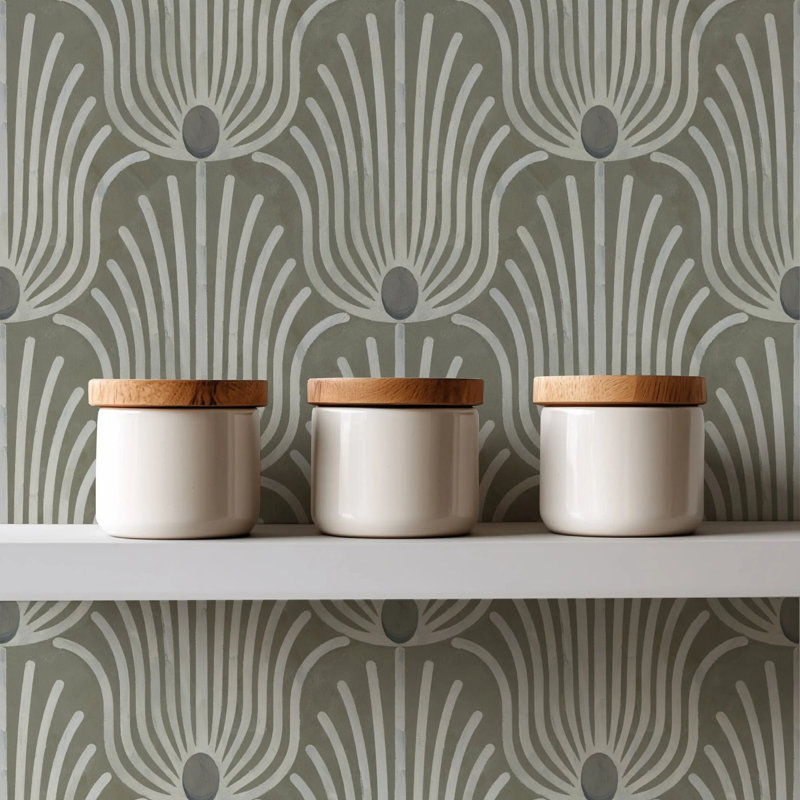 Carlyle Feather - Wallpaper, Coconut Husk, Peel & Stick