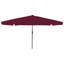 Garden Parasol with LED Strip Lights Polyester Outdoor Shade Summer-1777039914
