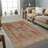 Vivid and Colorful Floral Pattern Soft Pile Printed Area Rug for a Lively Touch to Your Living Space-633696646