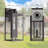 14'' H Oil Rubbed Bronze Outdoor Wall Light with Dusk to Dawn and Clear Tempered Glass-1577392934