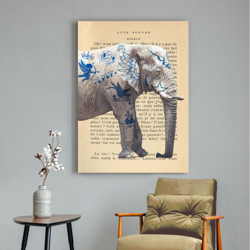 Tattooed Savannah I by Steven Hill - Wrapped Canvas Print, 80cm H x 60cm W x 4cm D