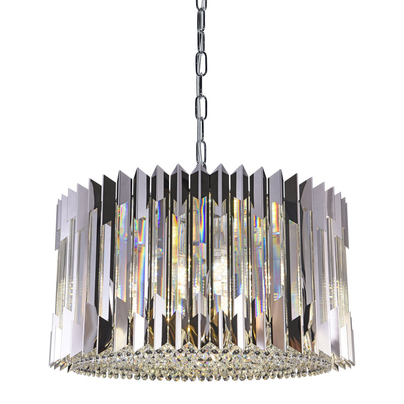 Ritz 12 - Light Crystal Pendant, Silver