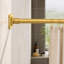 Gold Tension Shower Curtain Rod, Adjustable 31" To 79" No-drill Curtain Rod For Bathroom Or Windows