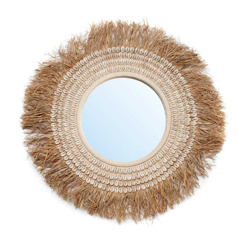Raffia Accent Mirror