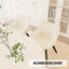 Ensemble de table de salle à manger en bois de polyuréthane de 63 po de style crème médiévale et de chaise en polyuréthane vert 63 po, pieds en métal noir, convient à la cuisine et à la maison-1036113920-1036113935