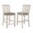 Set of 2 Slat Back Counter Height Chair