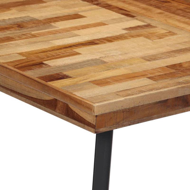 Princeton Teak Metal Base Dining Table, H76 x L120 x W62cm