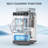 Portable Countertop Ice Maker External Water Tank 8 Cubes/6 Mins 26 Lbs/24Hrs Self-Cleaning Quiet Compact For Home Rv Camping