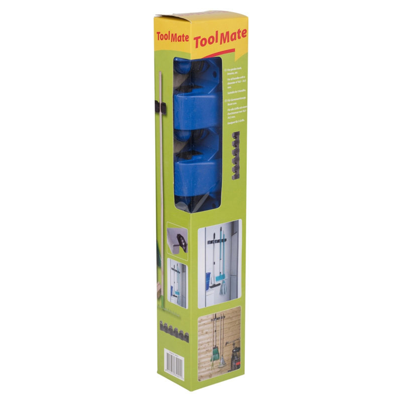 Tool Mate Broom Rack, Blue