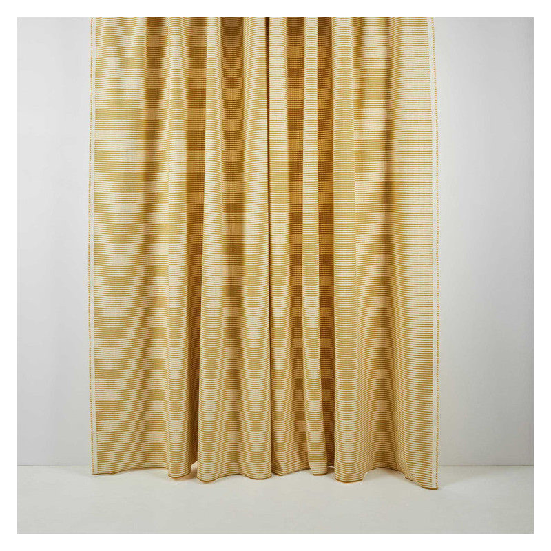 Donnie Room Darkening Curtain, Natural/Yellow