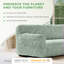 Housse extensible pour fauteuil - écologique et douce - Collection Fuco Cotton-92526979