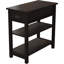 Table d'appoint étroite avec tiroirs et tablette inférieure-1626200115