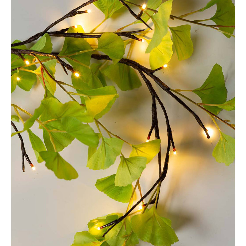 Guirlande 8 'avec 36 lumières blanc chaud Ginkgo