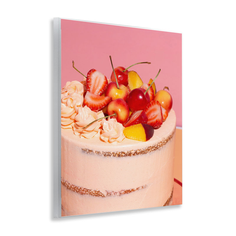Strawberry Fruit Cake Wall Plaque, design by LISH Creative