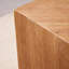 Table basse carrée en bois massif Modern Burlywood