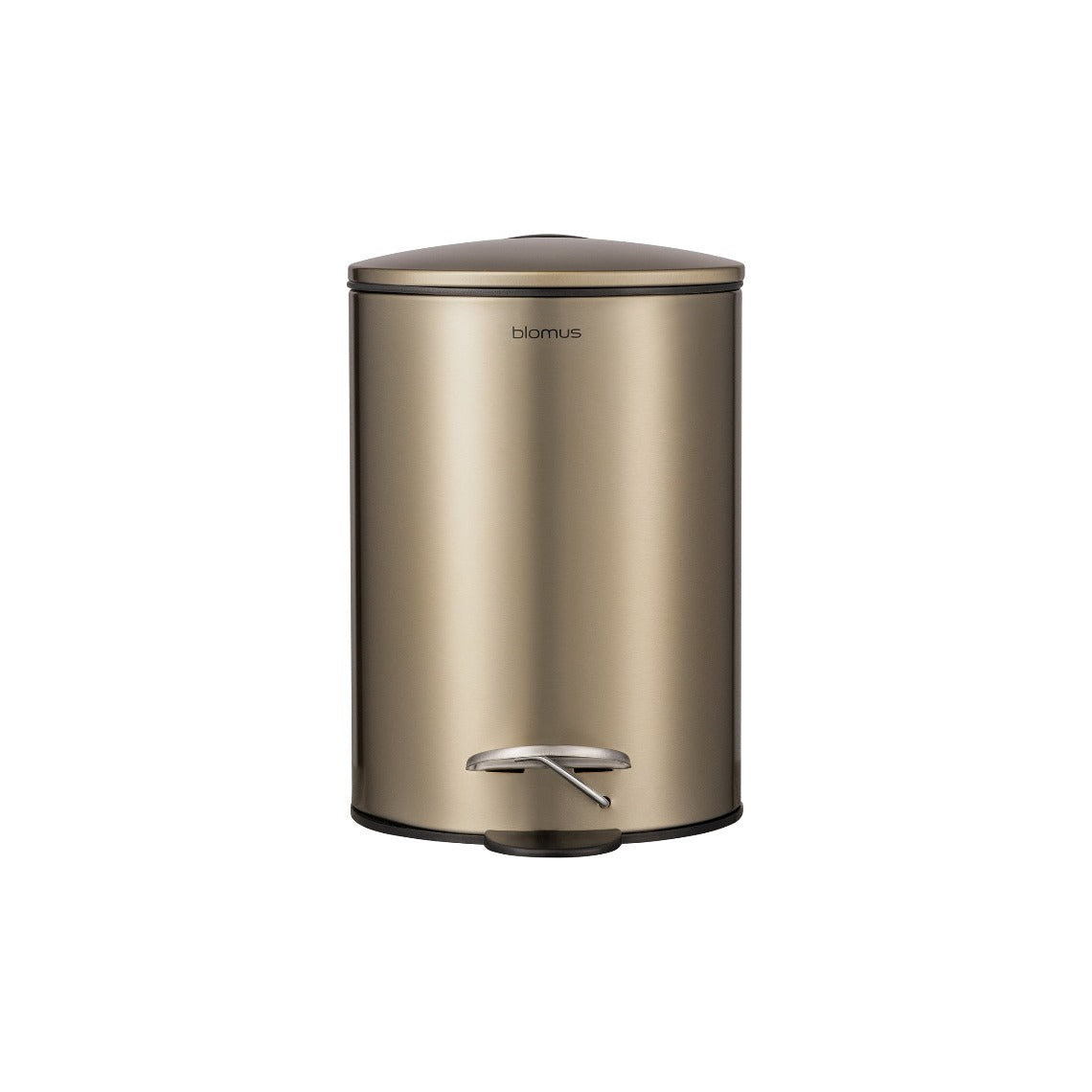 Tubo 0.79gal Step-On Trash Can, Brushed Brass