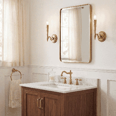 Tremont 1-Light Wall Sconce in Riviera Brass