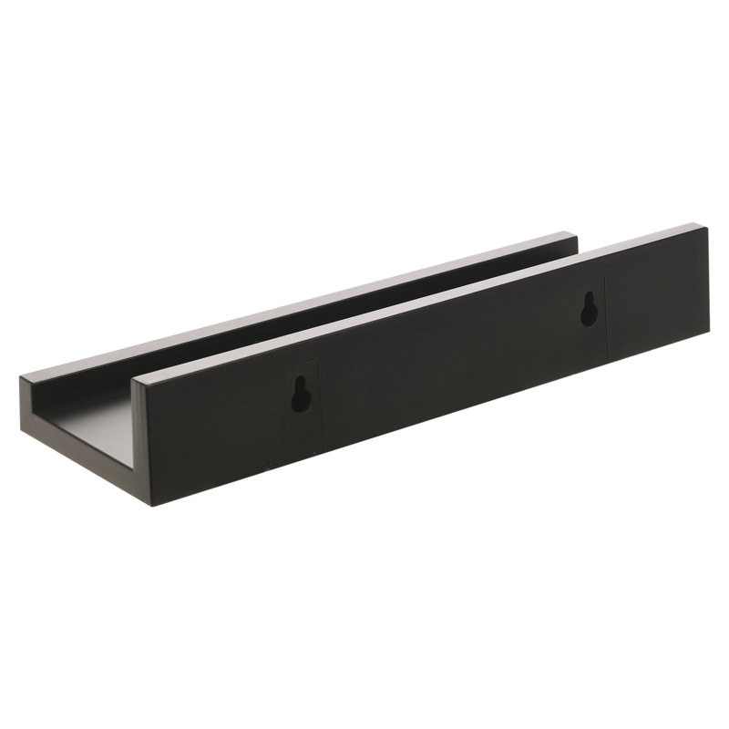 Floating Shelf, 31cm H x 11cm W x 8cm D, Black