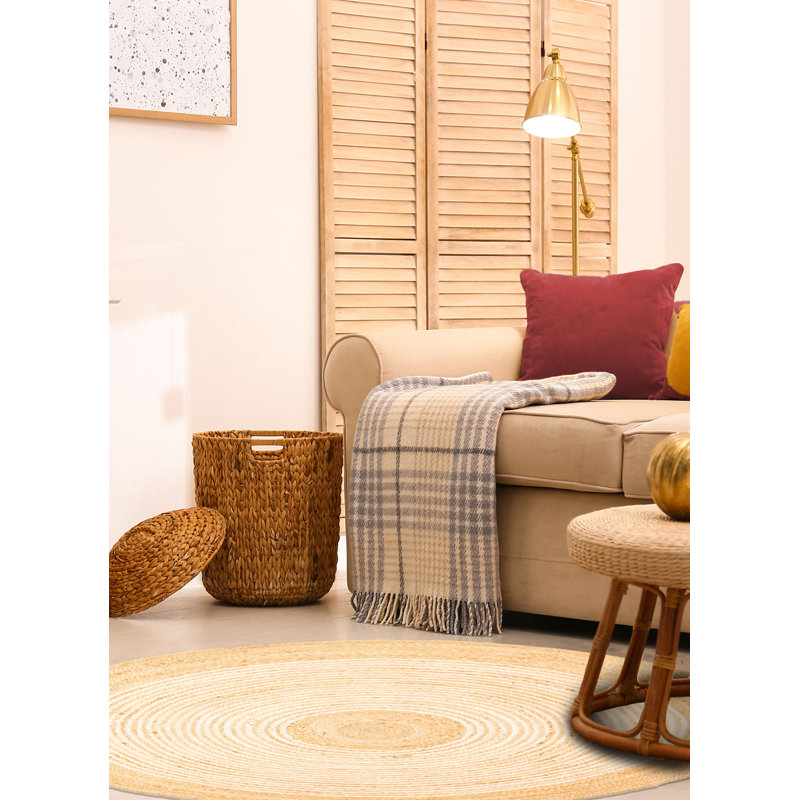 Tapis brun clair Palas Denizli 3 pi 11 po x 3 pi 11 po