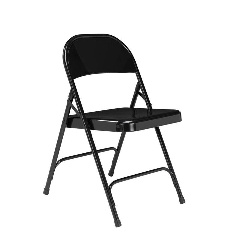 Chaise pliante en métal 50 Series, Noir