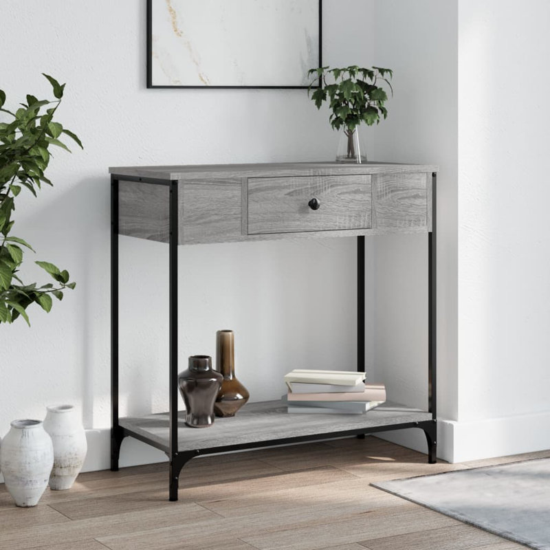 Console Table, Grey Sonoma, 75cm H x 75cm W x 34.5cm D