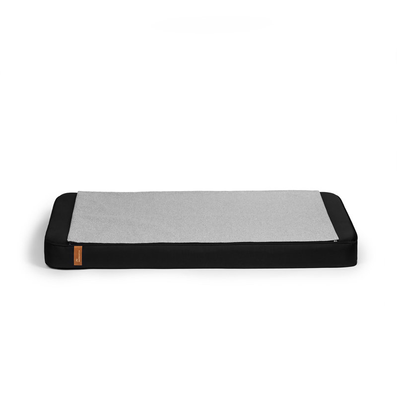 Polyester Pet Bed, 8cm H x 100cm W x 67cm D, Black/Gray