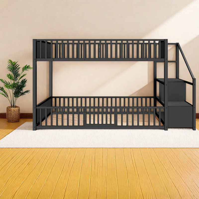 Lits peu encombrants avec rangement, lit simple en métal, chambre à coucher moderne