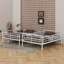 Full XL Over Queen Metal Bunk Bed With Drawers-1767183728