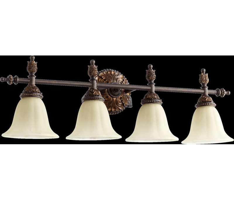 Rio Salado 4 Light Traditional Toasted Sienna With Mystic Silver Vanity