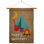 Coussin décoratif en polyester 2 faces 40 x 28 po Happy campeurs impressions Ensemble de drapeaux