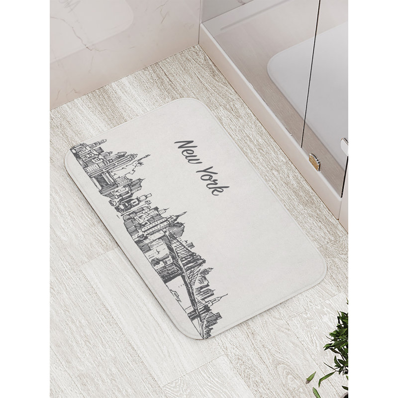 Tapis de bain Thackeray avec envers antidérapant