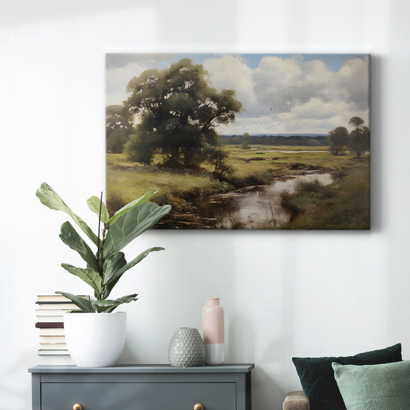 Paysage rétro - DCCCL, reproduction d'art sur toile, H 25 po x l 37 po