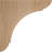 1 3/4"W x 6"D x 6"H Small Olympic Wood Bracket, Alder (6-Pack)-90684419-109946747