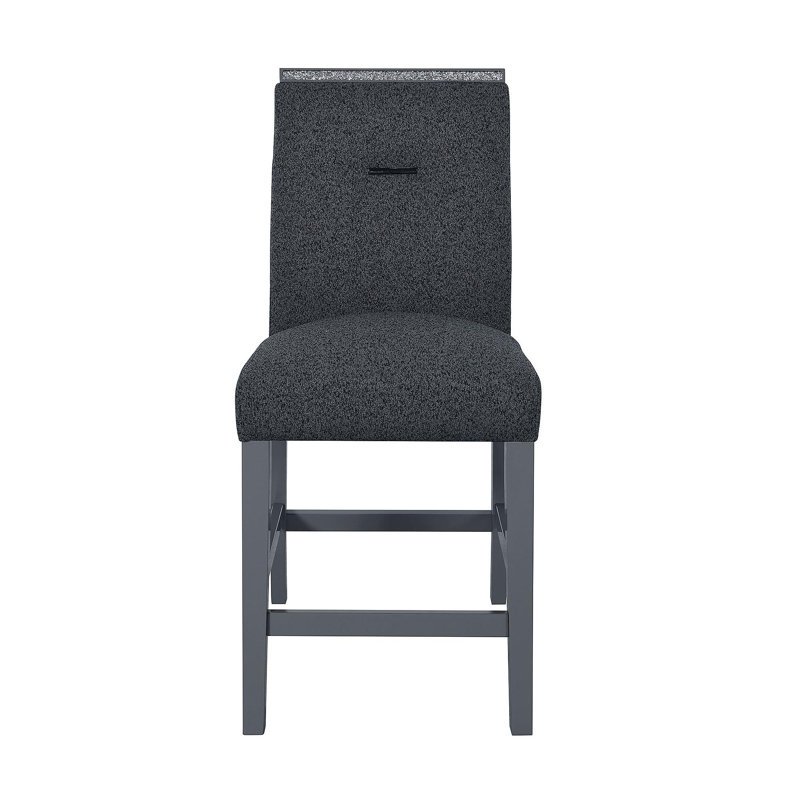 TABOURETS DE BAR ARIYA GRIS FONCÉ 2PK