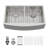 36" L x 20" W Double Bowl 50/50 Farmhouse/Apron Kitchen Sink Stainless Steel Single Bowl Kitchen Sink-123015128