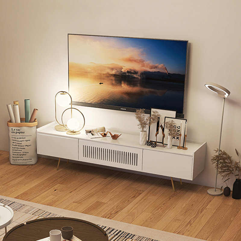 Modern simple light luxury high TV cabinet, 78.74"